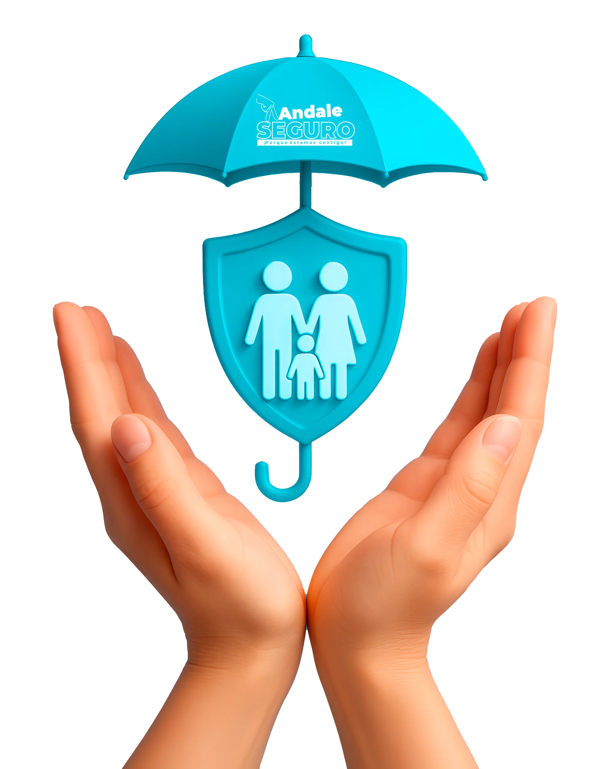 manos que protegen el icono del seguro familiar bajo el paraguas scaled